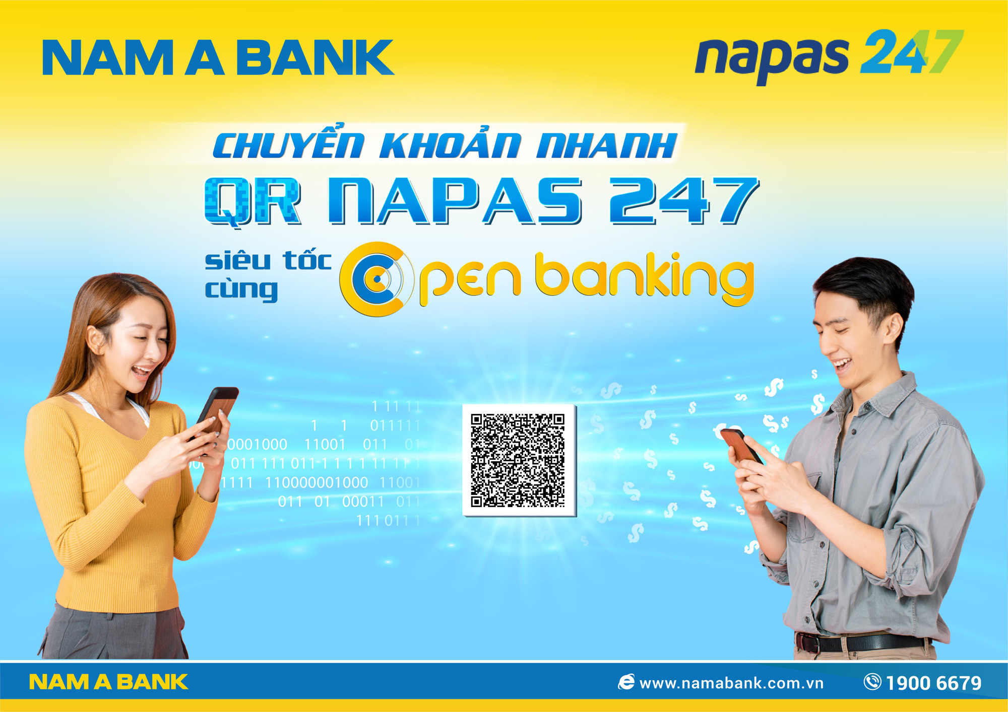 Nam A Bank - top ngân hàng Việt đầu tiên chuyển khoản nhanh NAPAS 247 bằng mã QR - Ảnh 2.