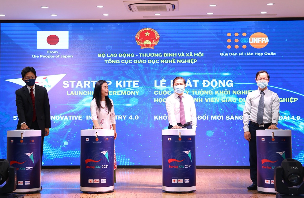 Các đại biểu tham gia lễ phát động Startup Kite 2021. ẢNh: Hoàng Hiếu TTX