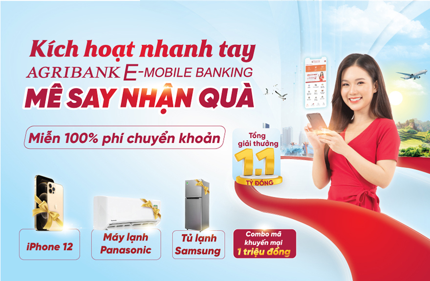 &quot;Kích hoạt nhanh tay – Mê say nhận quà&quot; cùng ứng dụng Agribank E-Mobile Banking - Ảnh 1.