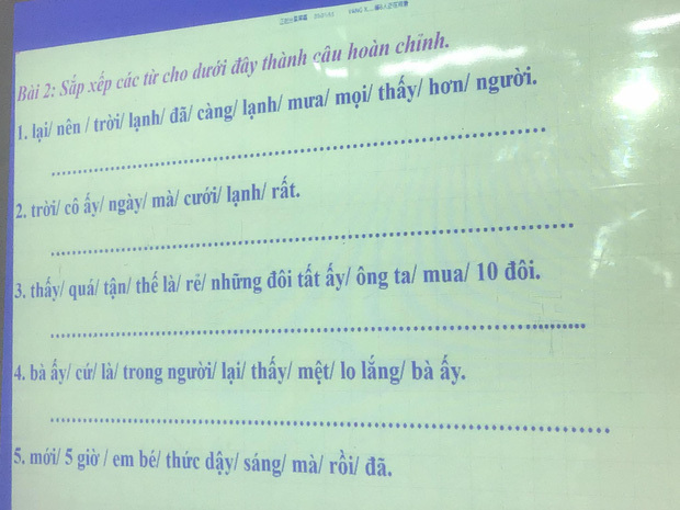 Bài tập ghép từ tiếng Việt thành câu hoàn chỉnh gây bão MXH, nhiều sinh viên đại học rối não - Ảnh 1.