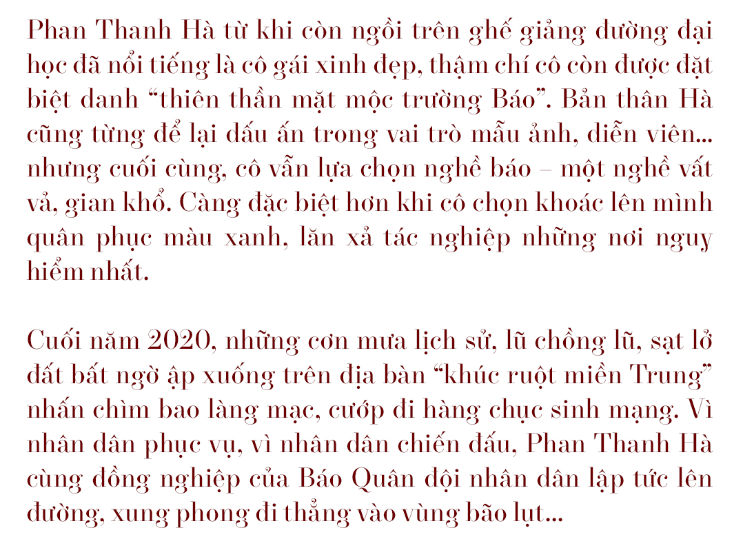 Phóng viên Phan Thanh Hà: Từ &quot;nàng thơ&quot; giảng đường đến chiến sĩ cầm bút quả cảm - Ảnh 2.