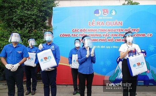 TP.HCM: Ra quân Đội hình tình nguyện hỗ trợ công tác tiêm vaccine Covid-19   - Ảnh 4.