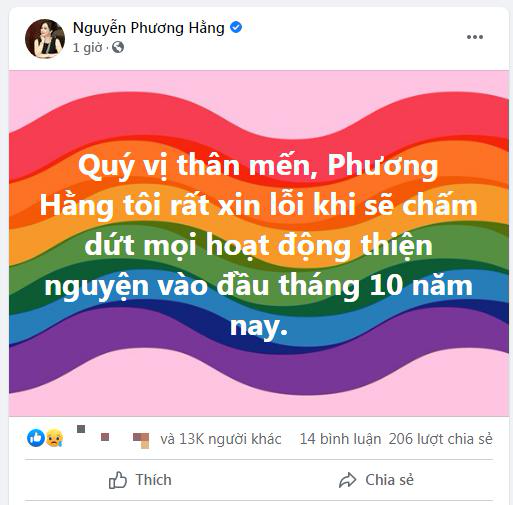 CEO Nguyễn Phương Hằng sẽ giải thể công ty, dừng mọi hoạt động từ thiện vào tháng 10/2021? - Ảnh 1.