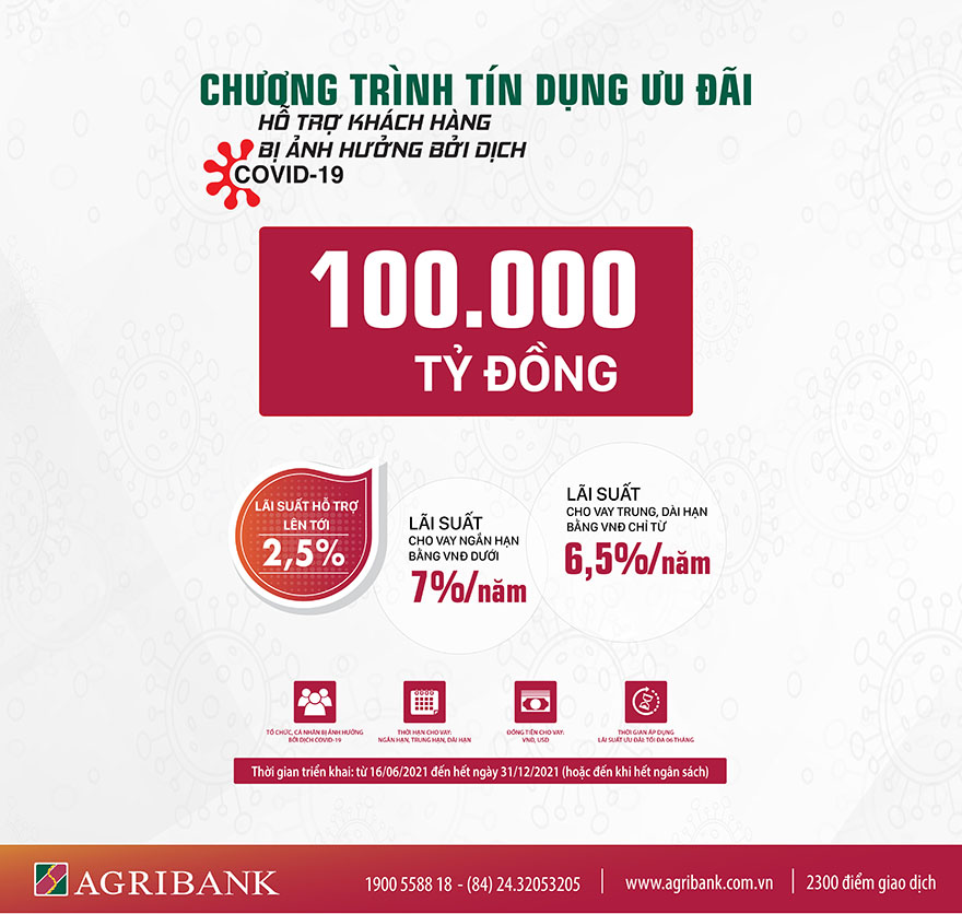 Agribank tăng gấp đôi quy mô gói tín dụng ưu đãi khách hàng bị ảnh hưởng bởi Covid-19 - Ảnh 1.