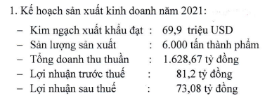 Camimex Group: Đặt mục tiêu lãi ròng 73 tỷ đồng, tăng 22% - Ảnh 1.