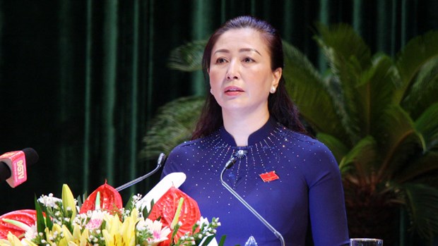 Bà Lê Thị Thu Hồng được bầu làm Chủ tịch HĐND tỉnh Bắc Giang khóa XIX  - Ảnh 1.