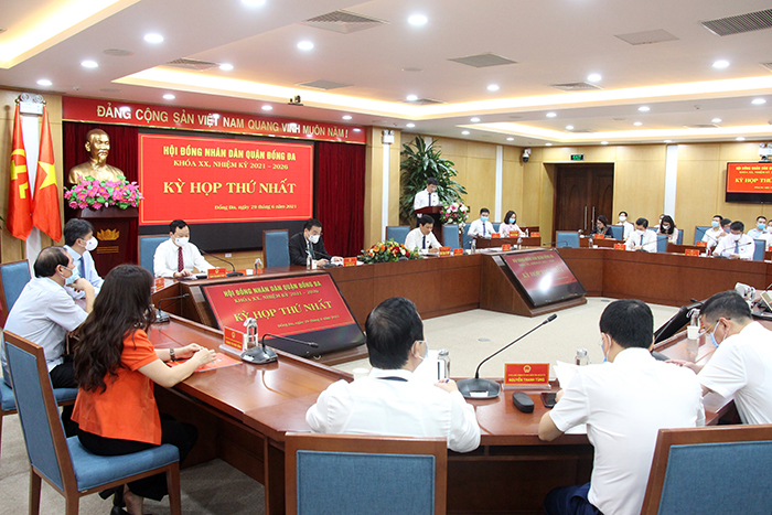 Chủ tịch Hà Nội dự kỳ họp bầu nhân sự lãnh đạo HĐND và UBND quận Đống Đa nhiệm kỳ mới - Ảnh 2.