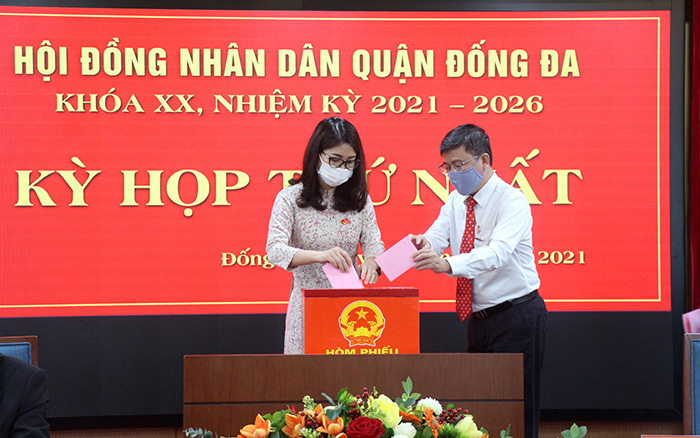 Chủ tịch Hà Nội dự kỳ họp bầu nhân sự lãnh đạo HĐND và UBND quận Đống Đa nhiệm kỳ mới