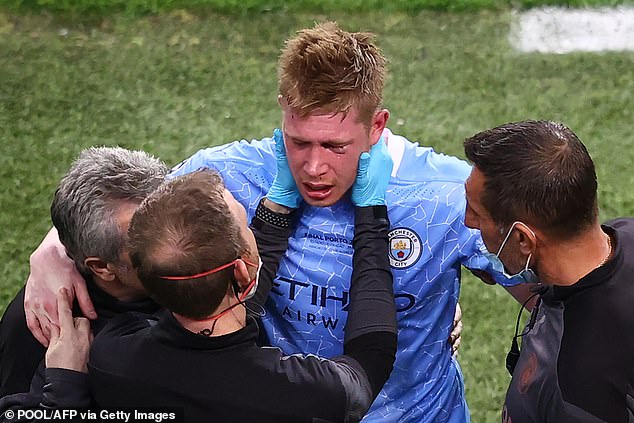 De Bruyne cần đeo mặt nạ nếu muốn thi đấu.