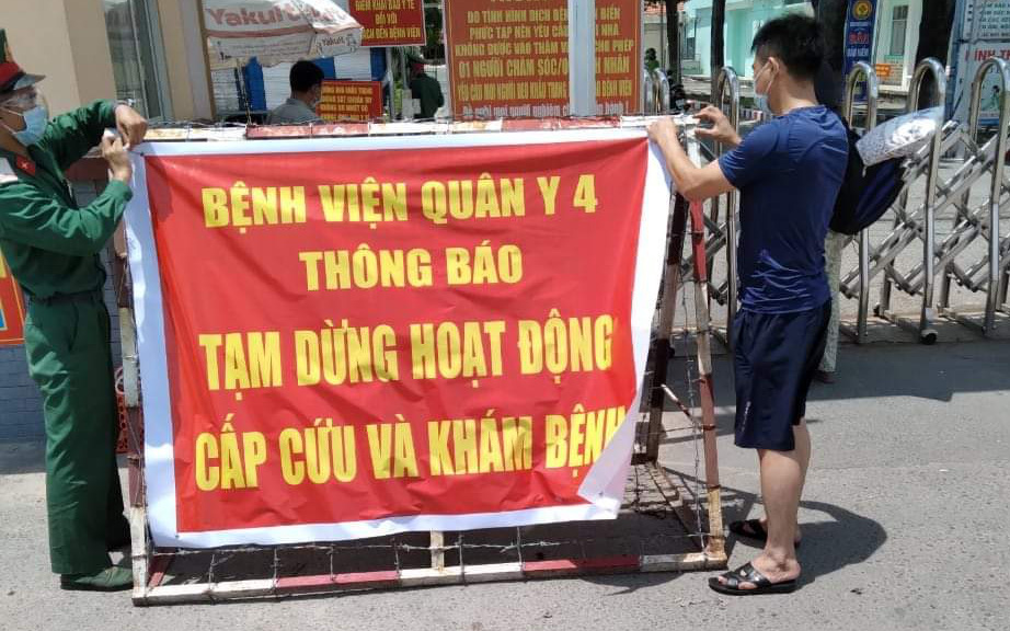 Bình Dương: Bệnh viện Quân y 4 tạm dừng hoạt động, Chi cục Thuế TP.Dĩ An bị phong tỏa vì Covid-19