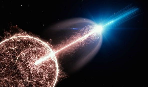 Tia gamma từ &quot;ngôi sao chết&quot; tạo ra vụ nổ sáng nhất trong Vũ trụ - Ảnh 1.