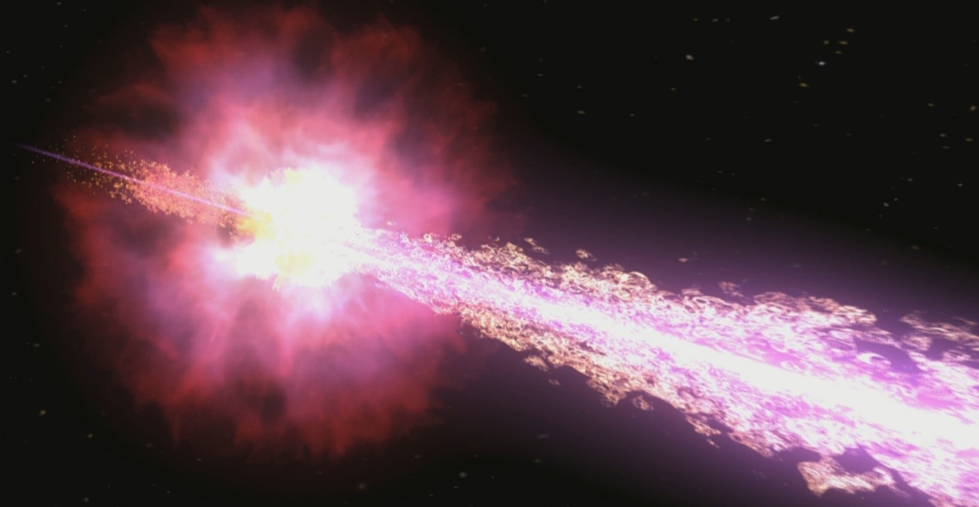 Tia gamma từ &quot;ngôi sao chết&quot; tạo ra vụ nổ sáng nhất trong Vũ trụ - Ảnh 2.