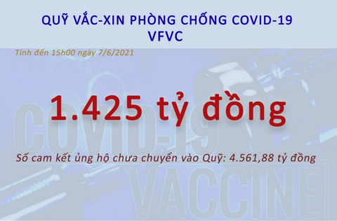 Quỹ vắc-xin phòng chống Covid-19 đã nhận được 1.425 tỷ đồng - Ảnh 1.