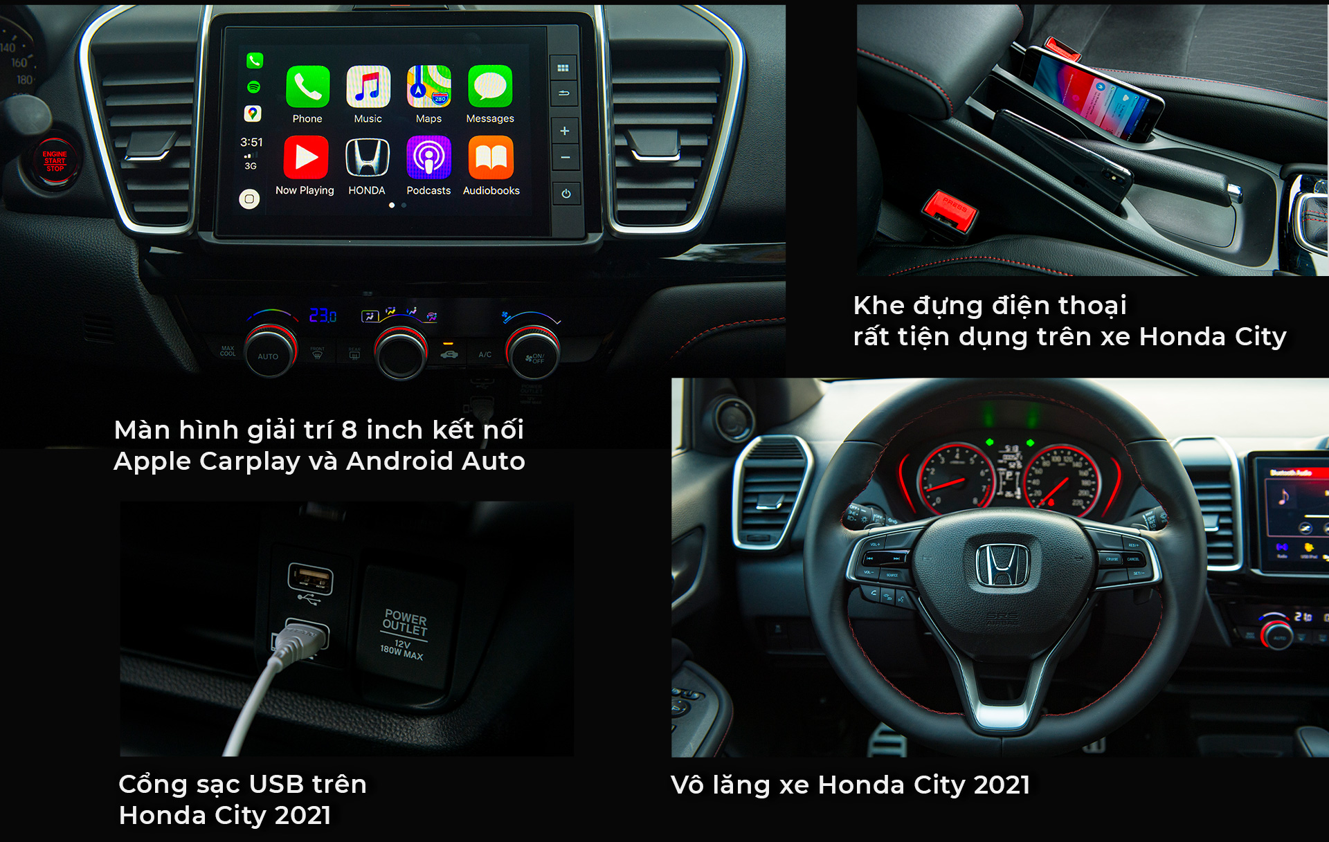 Honda City 2021 &quot;lột xác&quot; ra sao để đua với Toyota Vios, Hyunda Accent? - Ảnh 6.