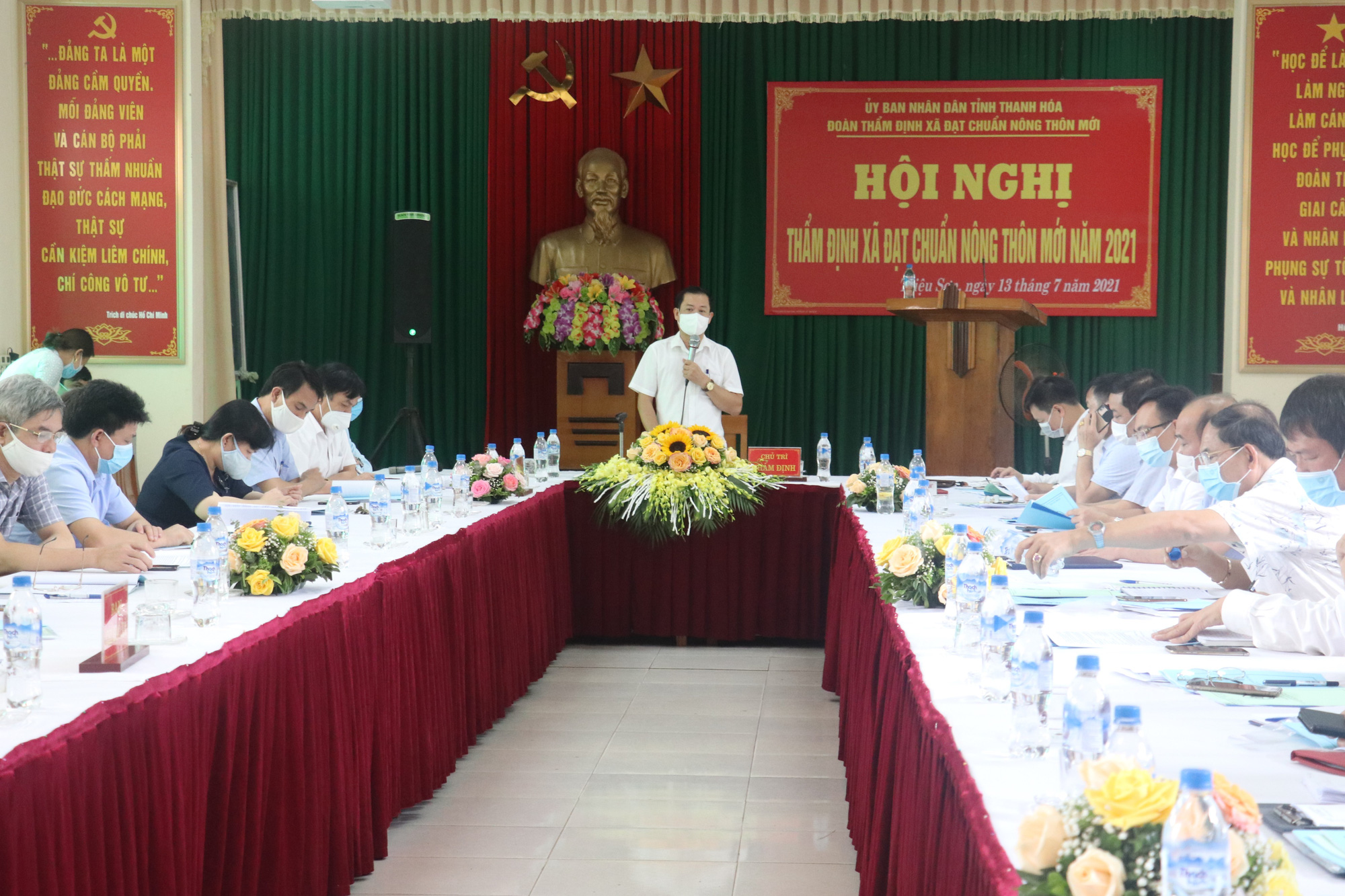 Thanh Hóa: 100% các xã của huyện Triệu Sơn đạt chuẩn nông thôn mới - Ảnh 1.