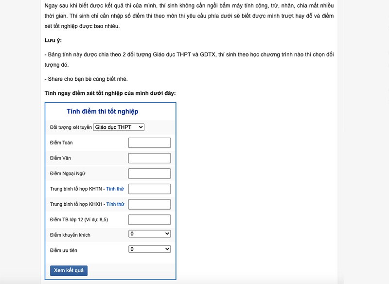 5 trang web tính điểm tốt nghiệp THPT 2021 chính xác nhất và đáng tin cậy  - Ảnh 2.