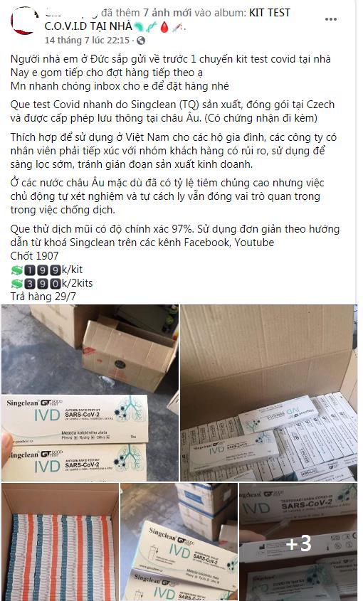 Bán kit test nhanh Covid-19 giả, coi chừng bị truy cứu trách nhiệm hình sự - Ảnh 1.