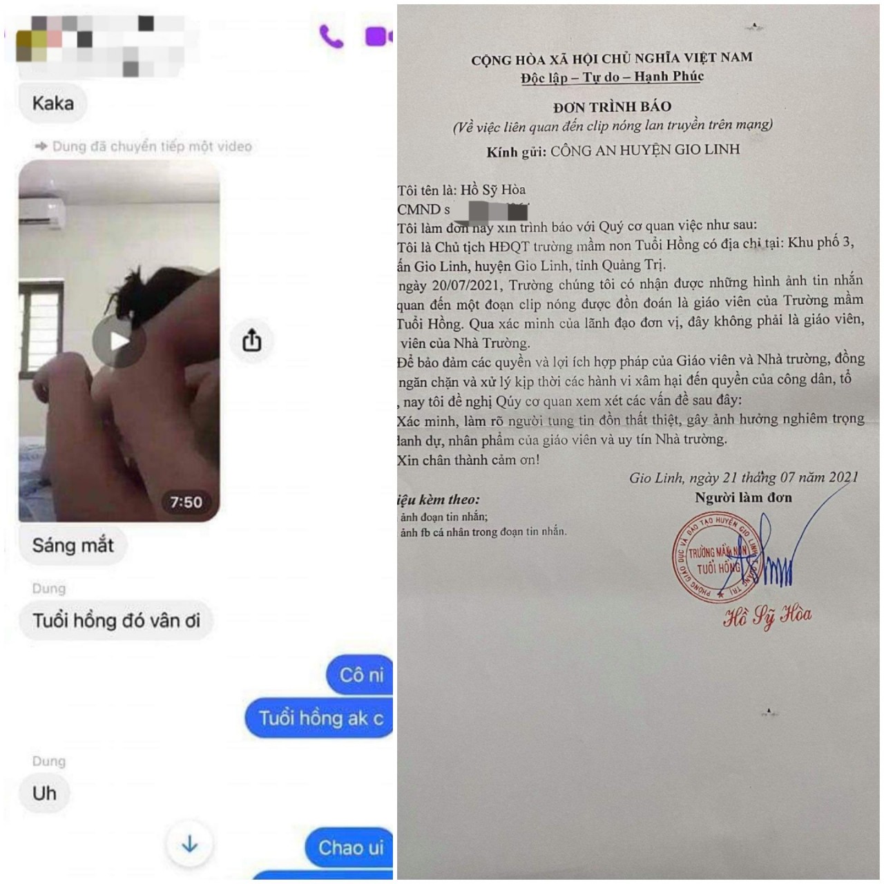 Quảng Trị: Xác minh thông tin giáo viên trường mầm non xuất hiện trong clip nóng - Ảnh 1.