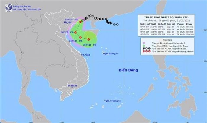 Áp thấp nhiệt đới đổ bộ vào Hải Phòng, Ninh Bình, gió giật cấp 8 - Ảnh 1.