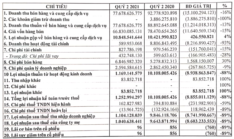 Thủy sản Bến Tre (ABT): Không có cổ tức từ FMC, Quý II lợi nhuận sau thuế vỏn vẹ 1 tỷ đồng - Ảnh 2.