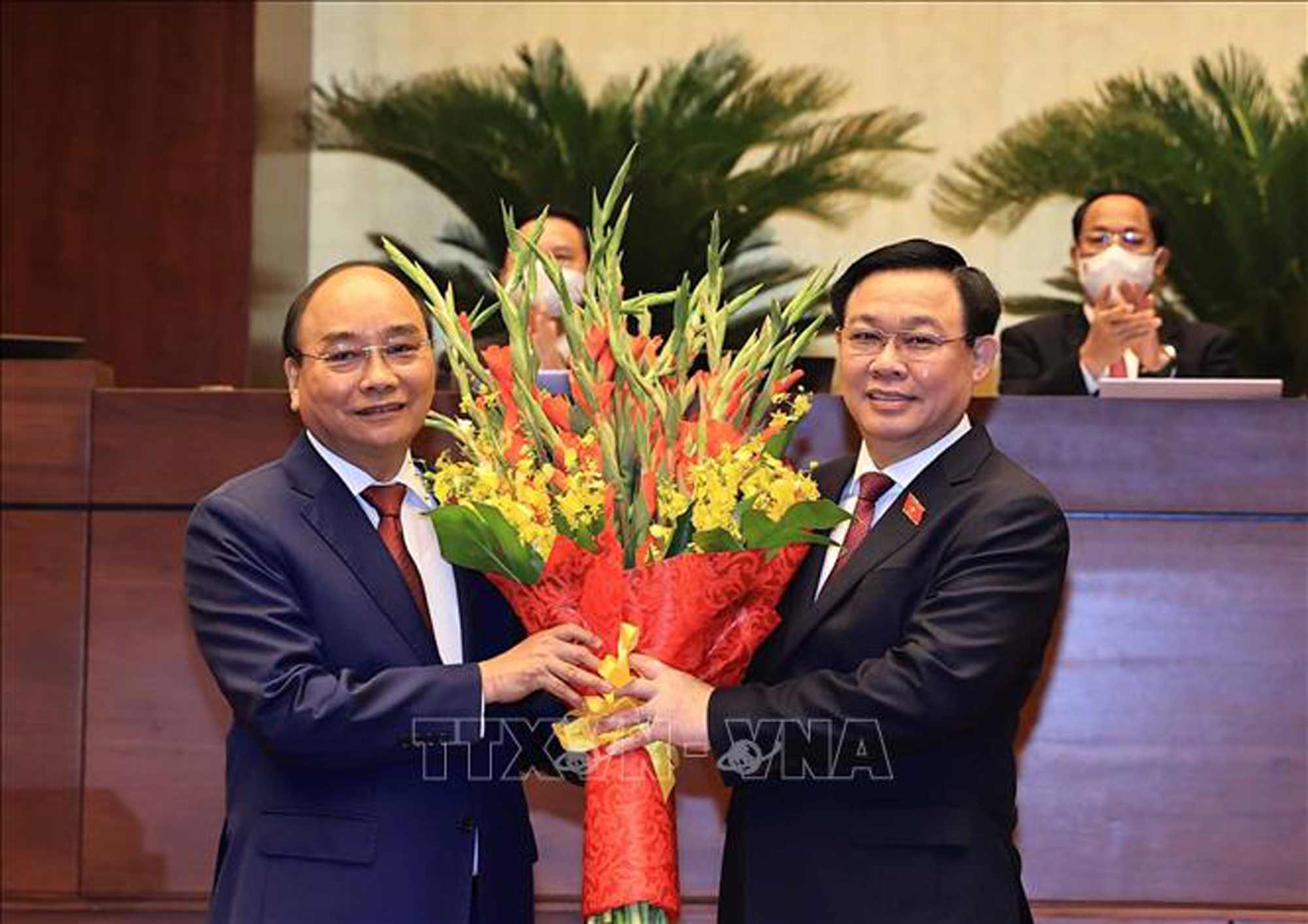 Toàn cảnh Lễ tuyên thệ nhậm chức của Chủ tịch nước Nguyễn Xuân Phúc - Ảnh 6.