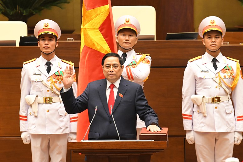 Thủ tướng Phạm Minh Chính: &quot;Chính phủ và cá nhân tôi nguyện cống hiến hết sức mình phụng sự Tổ quốc, phục vụ Nhân dân&quot; - Ảnh 1.