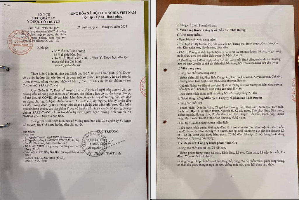 Cục trưởng Cục Quản lý Y, Dược cổ truyền nói gì trước khuyến cáo dùng viên nang cứng Kovir phòng, hỗ trợ điều trị Covid-19? - Ảnh 2.