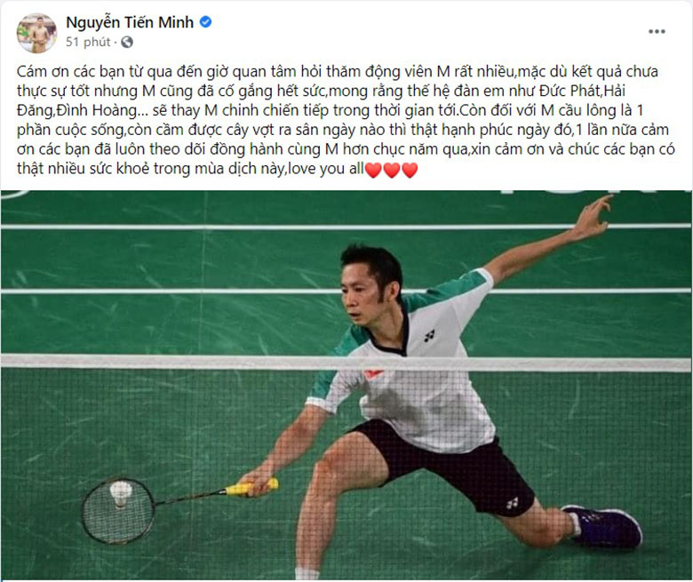 Olympic Tokyo 2020: Nguyễn Tiến Minh viết tâm thư cho thế hệ đàn em - Ảnh 2.