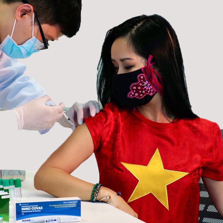 Diva Hồng Nhung tiêm vaccine Covid-19 của Việt Nam  - Ảnh 1.