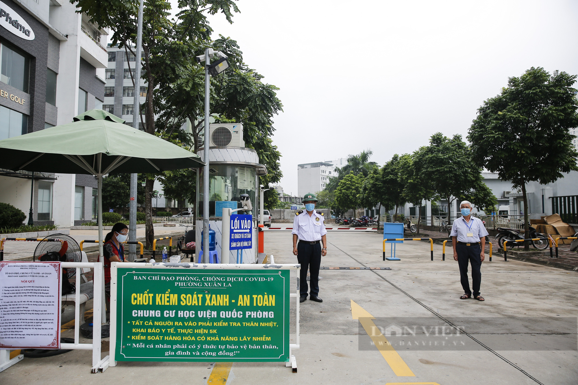 Nhiều chung cư tại Hà Nội thiết lập 'vùng xanh' để bảo vệ cư dân trước dịch Covid-19 - Ảnh 1.