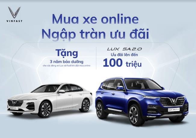 Nhận 3 năm bảo dưỡng miễn phí, ưu đãi tới 100 triệu khi mua xe VinFast online trong tháng 8 - Ảnh 1.