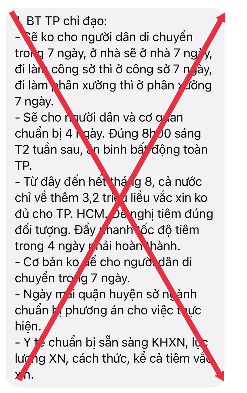 Hà Nội bác thông tin &quot;không cho người dân di chuyển trong 7 ngày&quot; - Ảnh 1.