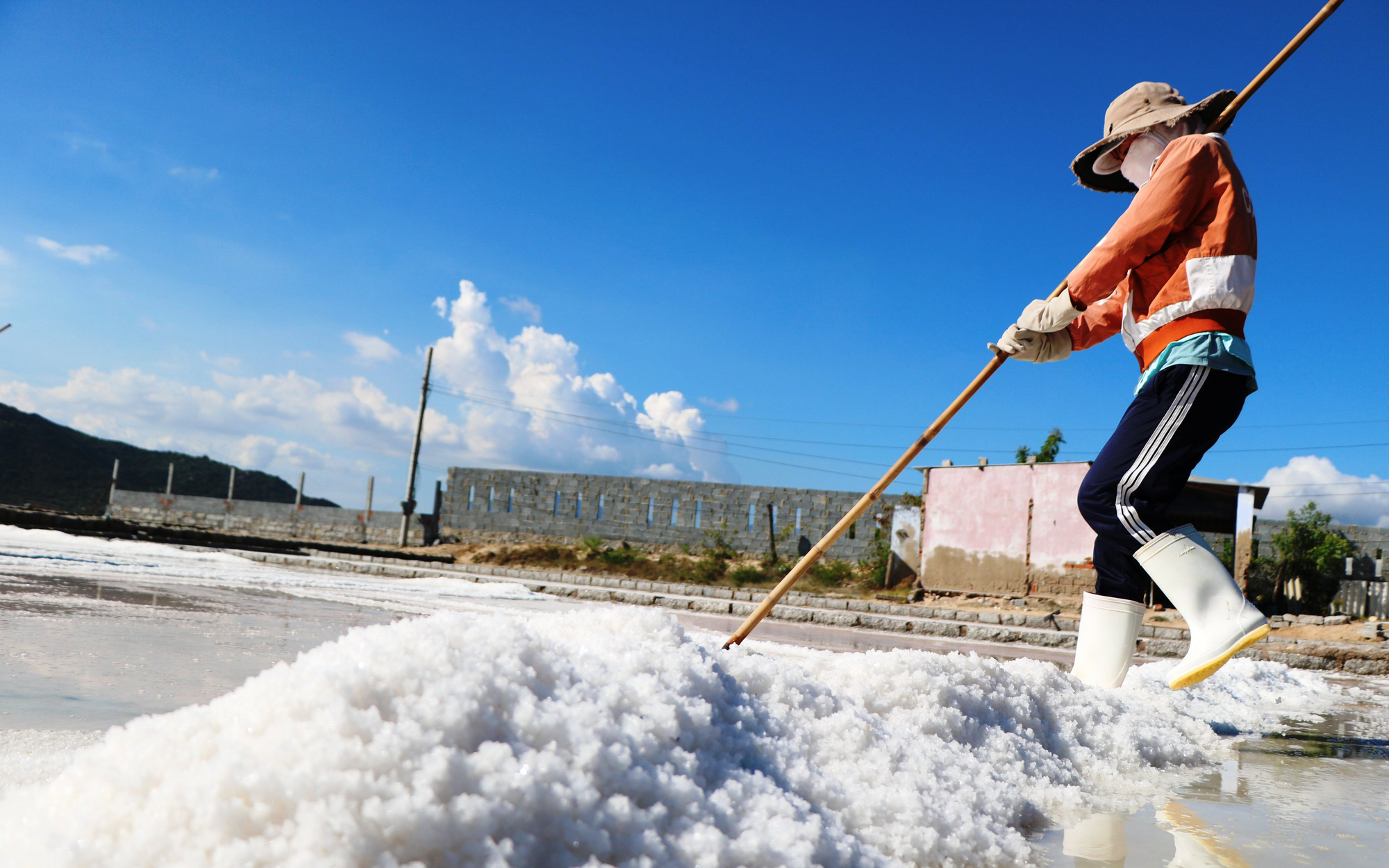 Ninh Thuận: Giá muối bất ngờ tăng cao, diêm dân lãi trên 10 triệu đồng/ha, ai cũng phấn khởi