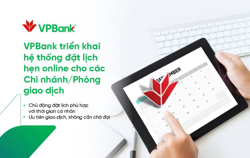 VPBank triển khai dịch vụ Đặt lịch hẹn Online cho khách tới ngân hàng mùa dịch - Ảnh 1.