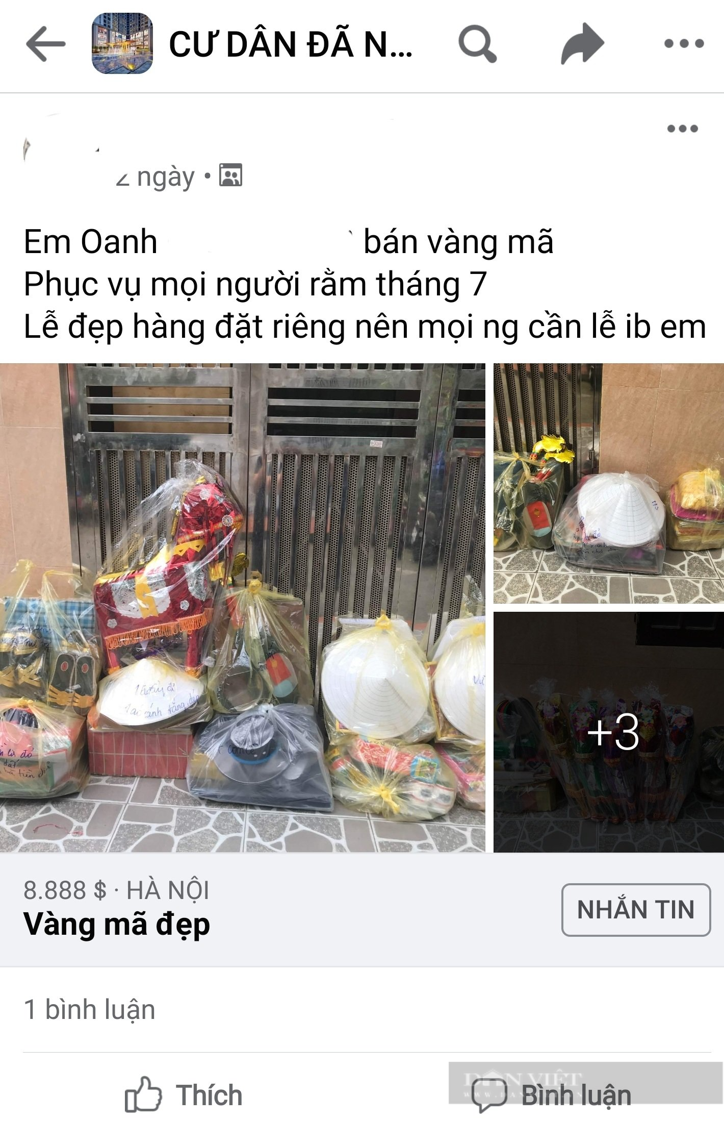 Gần ngày lễ Vu Lan: Thị trường vàng mã ảm đạm, giảm 80% trong khi giãn cách xã hội - Ảnh 5.