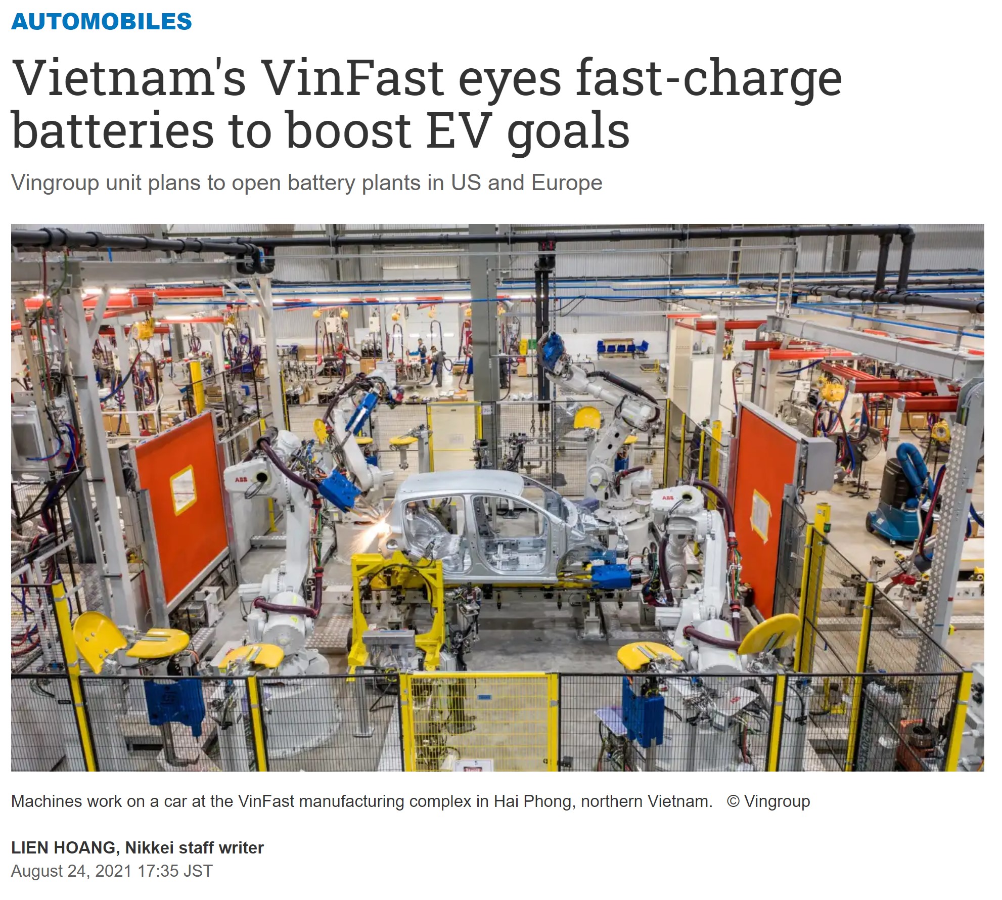 Truyền thông quốc tế: Xe điện VinFast sẽ tạo ra sự khác biệt với pin sạc siêu nhanh - Ảnh 2.