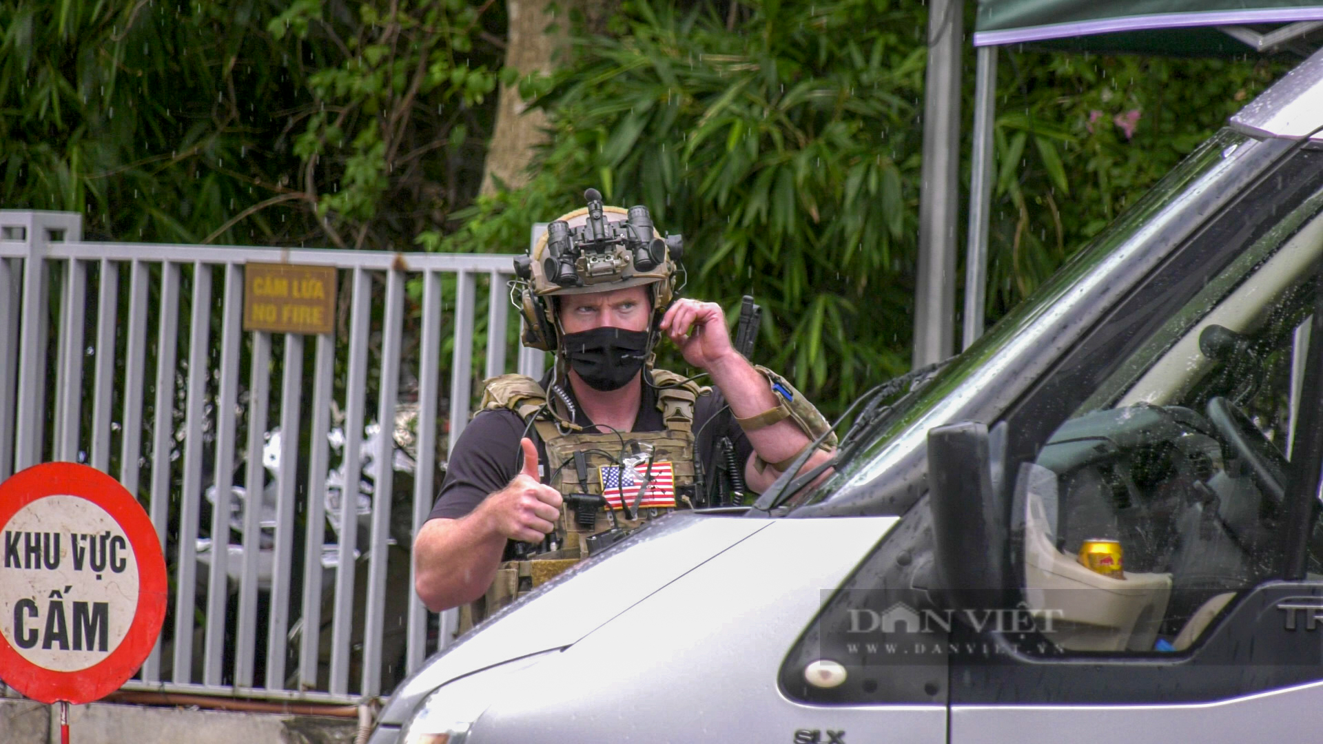 Những hình ảnh về lực lượng mật vụ Mỹ tháp tùng Phó Tổng thống Kamala Harris tại Hà Nội - Ảnh 3.