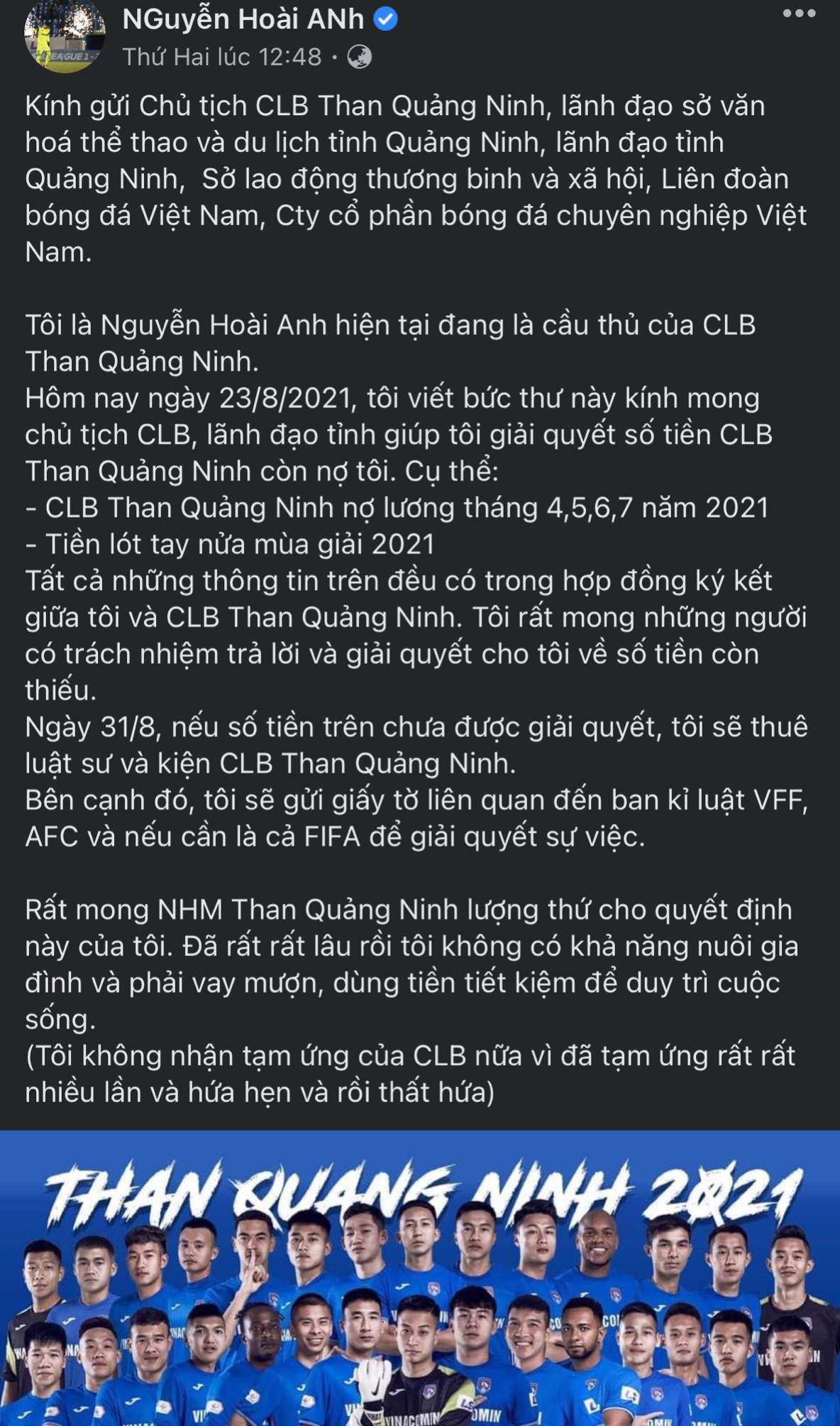 Hải Huy và các trụ cột của Than Quảng Ninh tìm cách rời đội bóng - Ảnh 4.