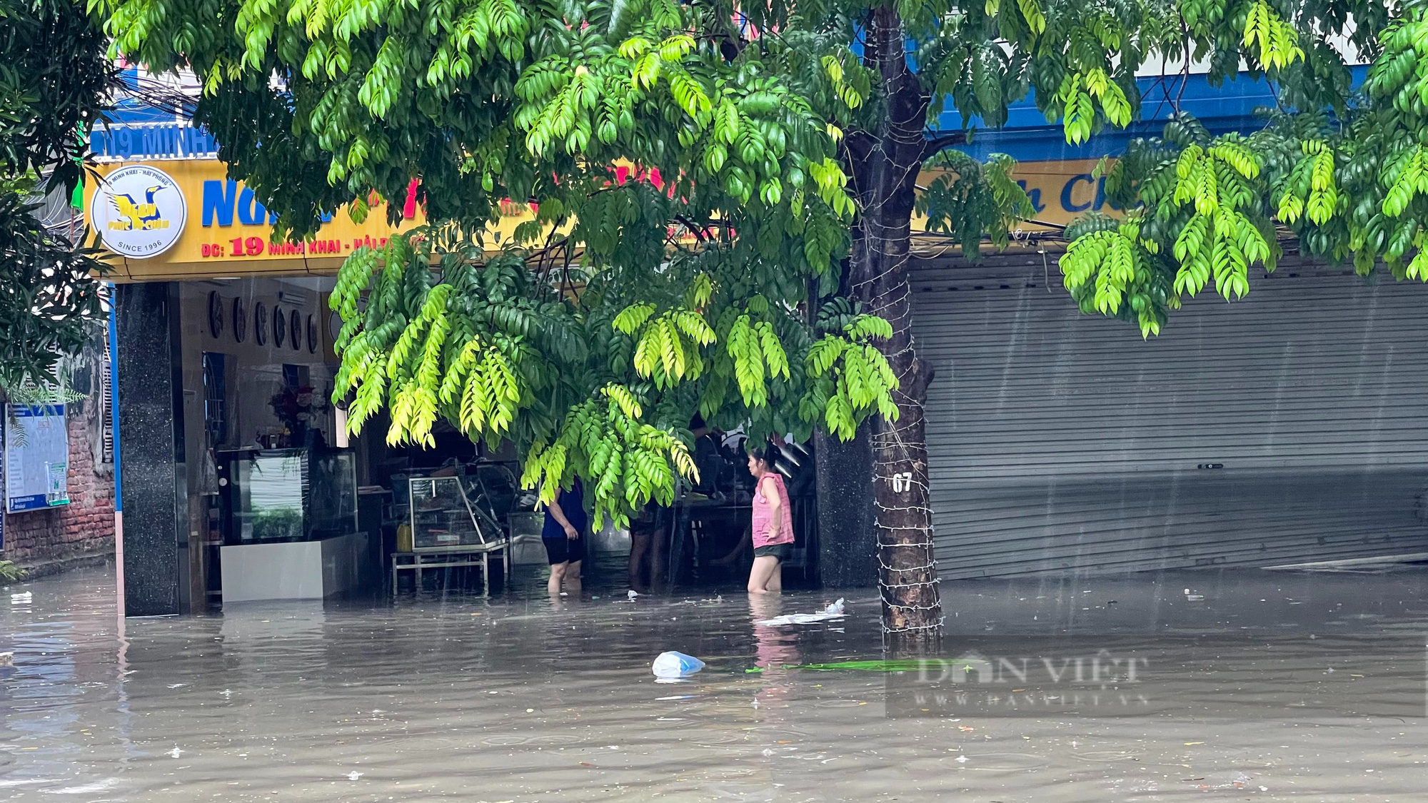 Nội thành Hải Phòng biến thành sông sau trận mưa lớn - Ảnh 6.