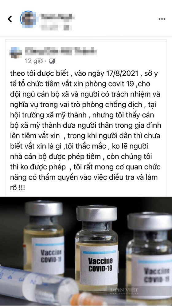 Người thân cán bộ xã ở Bình Định được tiêm vaccine Covid-19: Báo cáo kết quả cho Thường trực Tỉnh ủy - Ảnh 1.