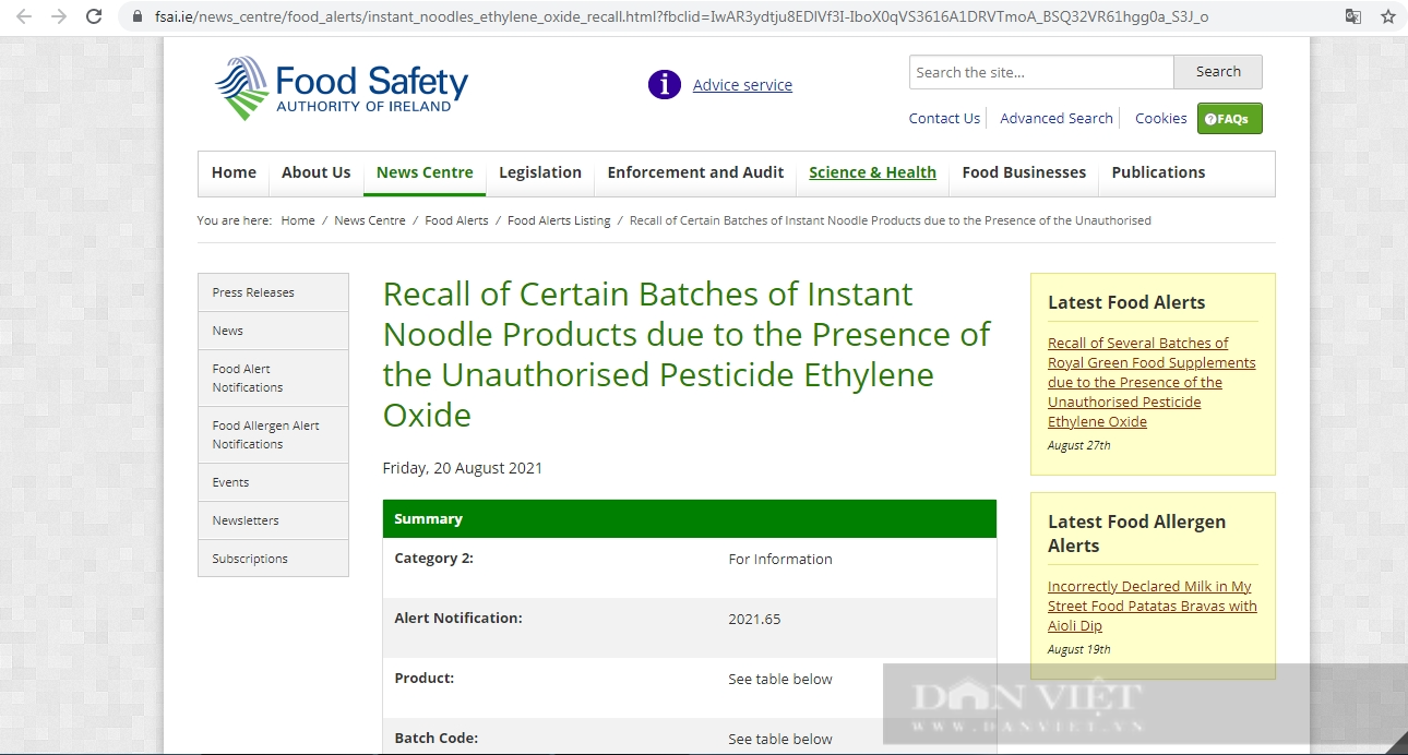 Từ việc mỳ Hảo Hảo bị thu hồi ở Ireland: Ethylene Oxide là chất gì? Vì sao bị cảnh báo nguy hiểm ở EU? - Ảnh 1.