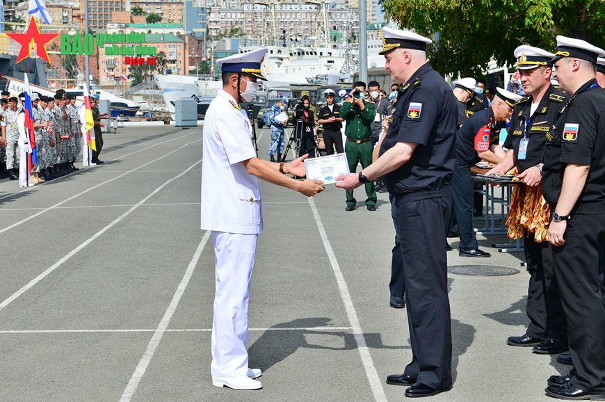 Ảnh: Bộ đội Hải quân Việt Nam giành Huy chương Bạc môn thi &quot;Cúp biển&quot; tại Army Games 2021 - Ảnh 4.