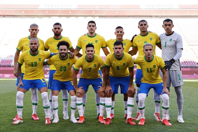 Ảnh: Dani Alves cùng Olympic Brazil tiến thẳng vào chung kết sau loạt luân lưu  - Ảnh 1.