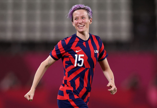 Tiền đạo Rapinoe. Ảnh: Getty.