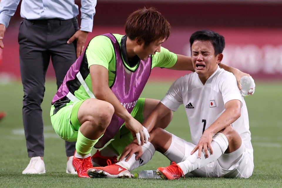 Ảnh: Kubo tịt ngòi và khóc sau trận, Olympic Nhật Bản mất huy chương vào tay các chàng trai Mexico - Ảnh 14.