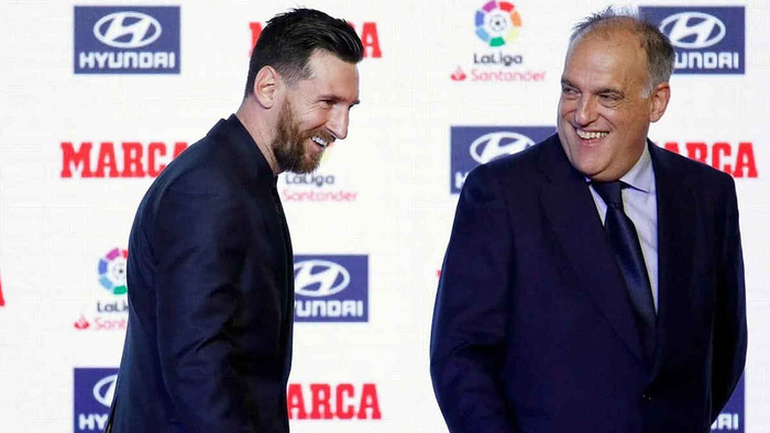 Cuộc đấu Tebas - Laporta: Nguyên nhân khiến Messi &quot;hết đất sống&quot; tại Barca - Ảnh 5.