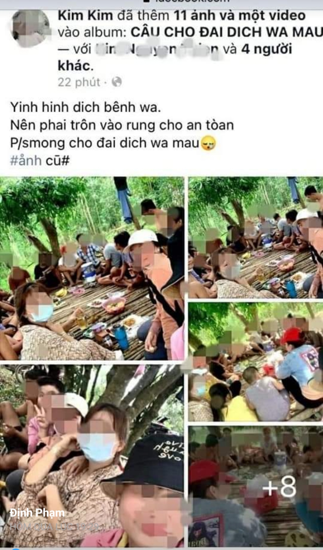 21 nam, nữ vào rừng nhậu rồi “khoe” trên Facebook, bị phạt 210 triệu đồng - Ảnh 1.