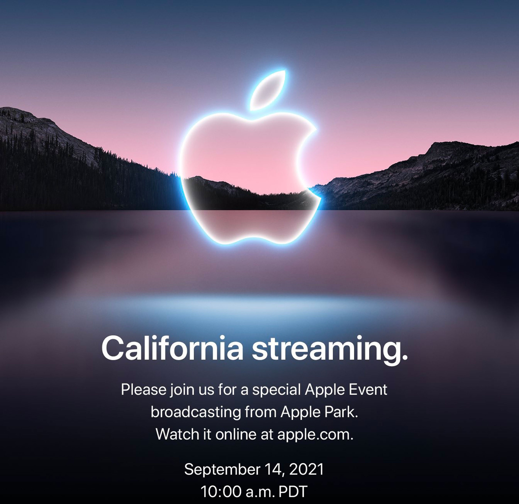 Thư mời sự kiện California streaming diễn ra vào 14/9 của Apple. Ảnh: @9to5mac.