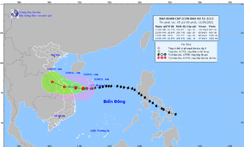 Bão Conson giật cấp 12, cách bờ biển Quảng Trị - Quảng Nam 200km - Ảnh 2.