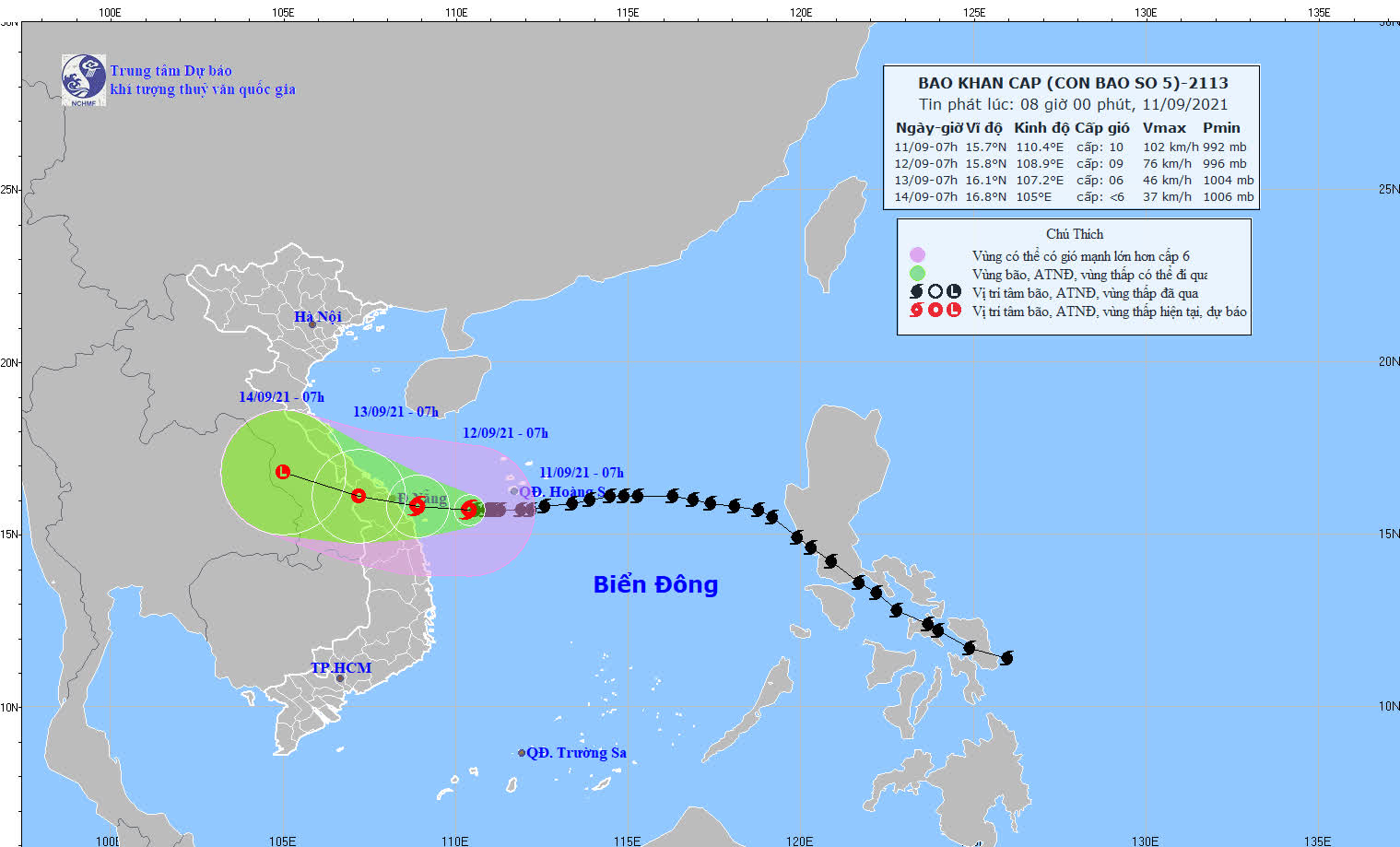 Quảng Trị - Quảng Ngãi là trọng tâm tác động của bão số 5 - Ảnh 1.